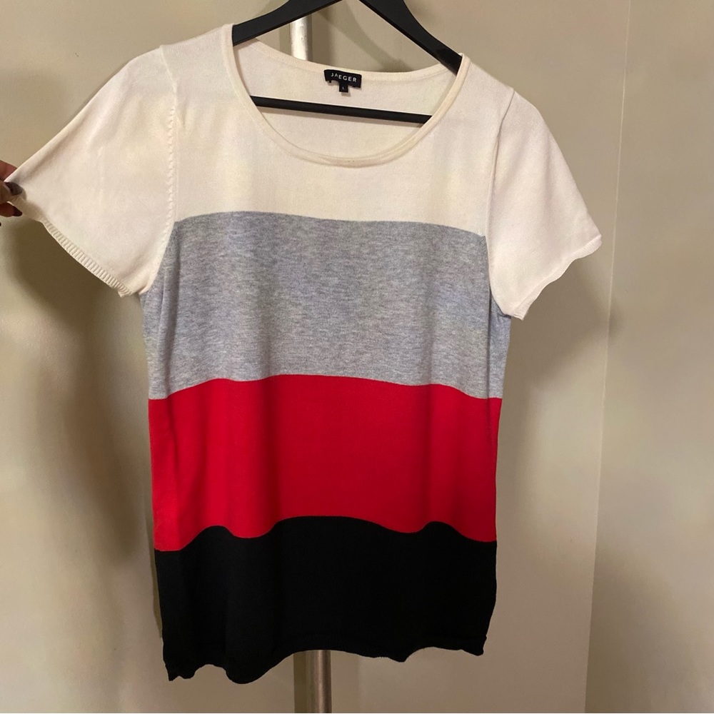 Jaeger - Color Block Sweater - image 2